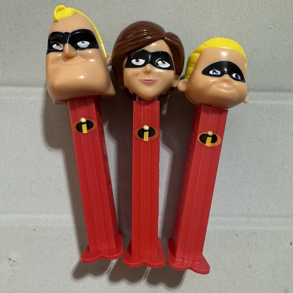 The Incredibles Super Hero Pez Dispensers Set of‎ 3